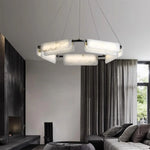 Delia Rectangular Alabaster Chandelier — image 3