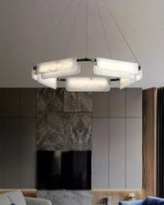 Delia Rectangular Alabaster Chandelier — image 14