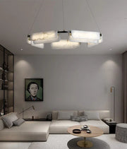 Delia Rectangular Alabaster Chandelier — image 11