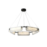 Delia Rectangular Alabaster Chandelier — image 1