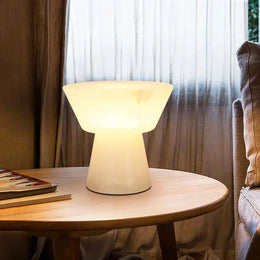Alabaster Conical Table Lamp — image 2