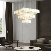 Alabaster Cube Box Chandelier — image 2