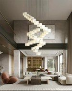 Alabaster Cube Box Chandelier — image 10