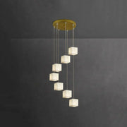 Alabaster Cube Box Chandelier — image 13