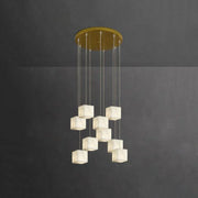 Alabaster Cube Box Chandelier — image 14