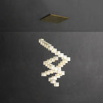 Alabaster Cube Box Chandelier — image 19