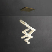 Alabaster Cube Box Chandelier — image 19