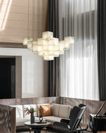 Alabaster Cube Box Chandelier — image 4