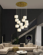 Alabaster Cube Box Chandelier — image 5