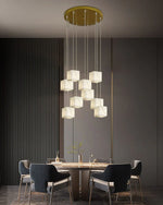 Alabaster Cube Box Chandelier — image 7