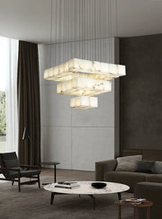 Alabaster Cube Box Chandelier — image 8