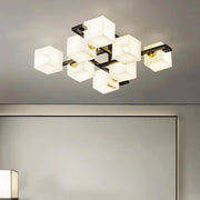 Alabaster Cubist Ceiling Lamp — image 2