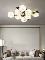Alabaster Cubist Ceiling Lamp — image 7