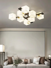 Alabaster Cubist Ceiling Lamp — image 7