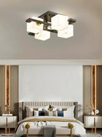 Alabaster Cubist Ceiling Lamp — image 3