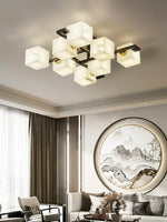 Alabaster Cubist Ceiling Lamp — image 6