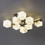 Alabaster Cubist Ceiling Lamp — image 9