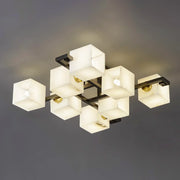 Alabaster Cubist Ceiling Lamp — image 9