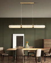 Alabaster Cylindrical Chandelier — image 6