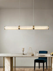 Alabaster Cylindrical Chandelier — image 12