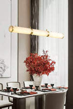 Alabaster Cylindrical Chandelier — image 7