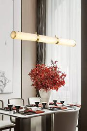 Alabaster Cylindrical Chandelier — image 7