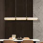 Alabaster Cylindrical Chandelier — image 11
