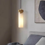 Alabaster Cylindrical Dansani Lyra Pendant Light — image 3