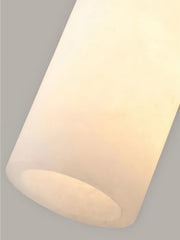 Alabaster Cylindrical Dansani Lyra Pendant Light — image 13