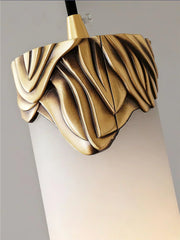 Alabaster Cylindrical Dansani Lyra Pendant Light — image 15