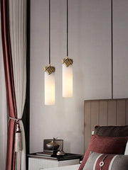 Alabaster Cylindrical Dansani Lyra Pendant Light — image 12