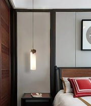 Alabaster Cylindrical Dansani Lyra Pendant Light — image 4