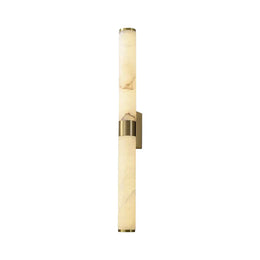 Cylindrical Alabaster Line Wall Light