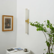 Cylindrical Alabaster Line Wall Light