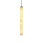 Alabaster Cylindrical Pendant Light — image 1