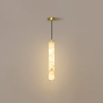 Alabaster Cylindrical Pendant Light — image 17