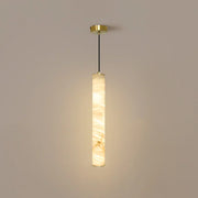 Alabaster Cylindrical Pendant Light — image 21