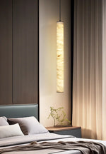 Alabaster Cylindrical Pendant Light — image 4