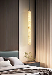 Alabaster Cylindrical Pendant Light — image 4