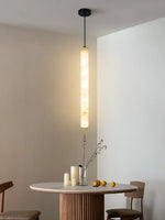 Alabaster Cylindrical Pendant Light — image 8