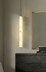 Alabaster Cylindrical Pendant Light — image 10