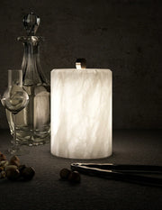 Alabaster Cylindrical Table Lamp — image 7