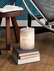 Alabaster Cylindrical Table Lamp — image 5