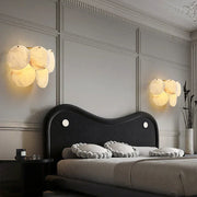 Alabaster Double Layer Round Wall Lamp
