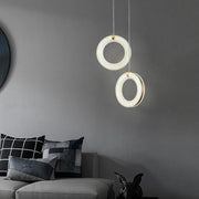Alabaster Duplex Staircase Pendant Light — image 5