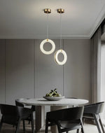 Alabaster Duplex Staircase Pendant Light — image 8