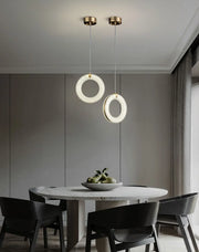 Alabaster Duplex Staircase Pendant Light — image 8