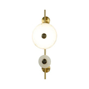 Alabaster Eclipse Round Wall Light — image 1