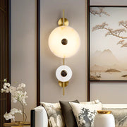 Alabaster Eclipse Round Wall Light — image 2