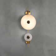 Alabaster Eclipse Round Wall Light — image 18